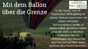 Mit dem Ballon über die Grenze