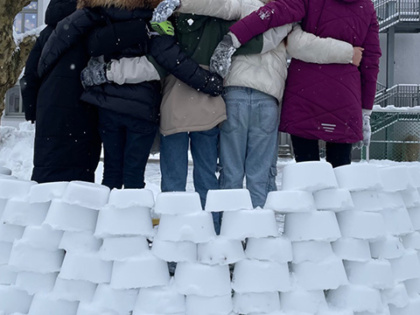 Schnee-Art – vergängliche Kunstwerke im Schnee