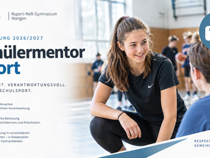 Schülermentor Sport – jetzt bewerben