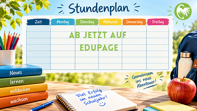 Schulstart am Montag - Stundenpläne auf EduPage