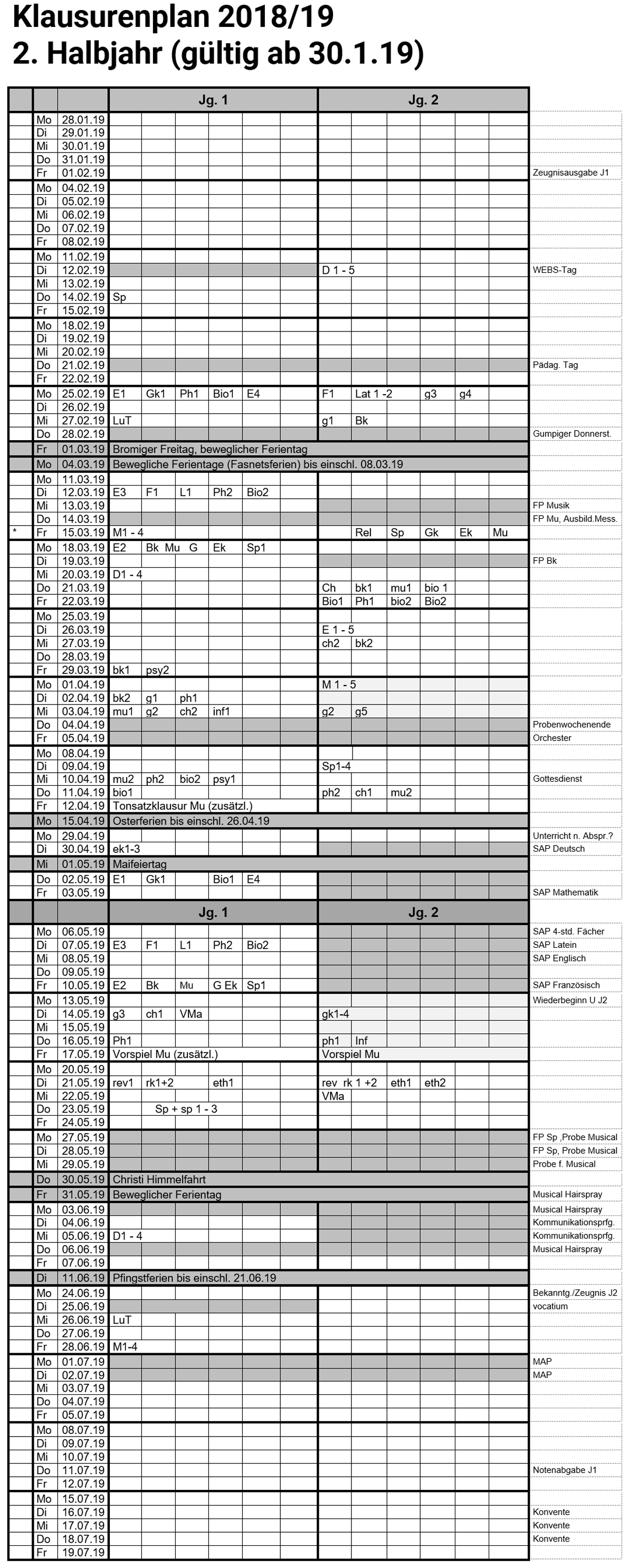 Kursstufe RupertNeßGymnasium