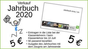 Verkauf der Jahrbuchs 2020